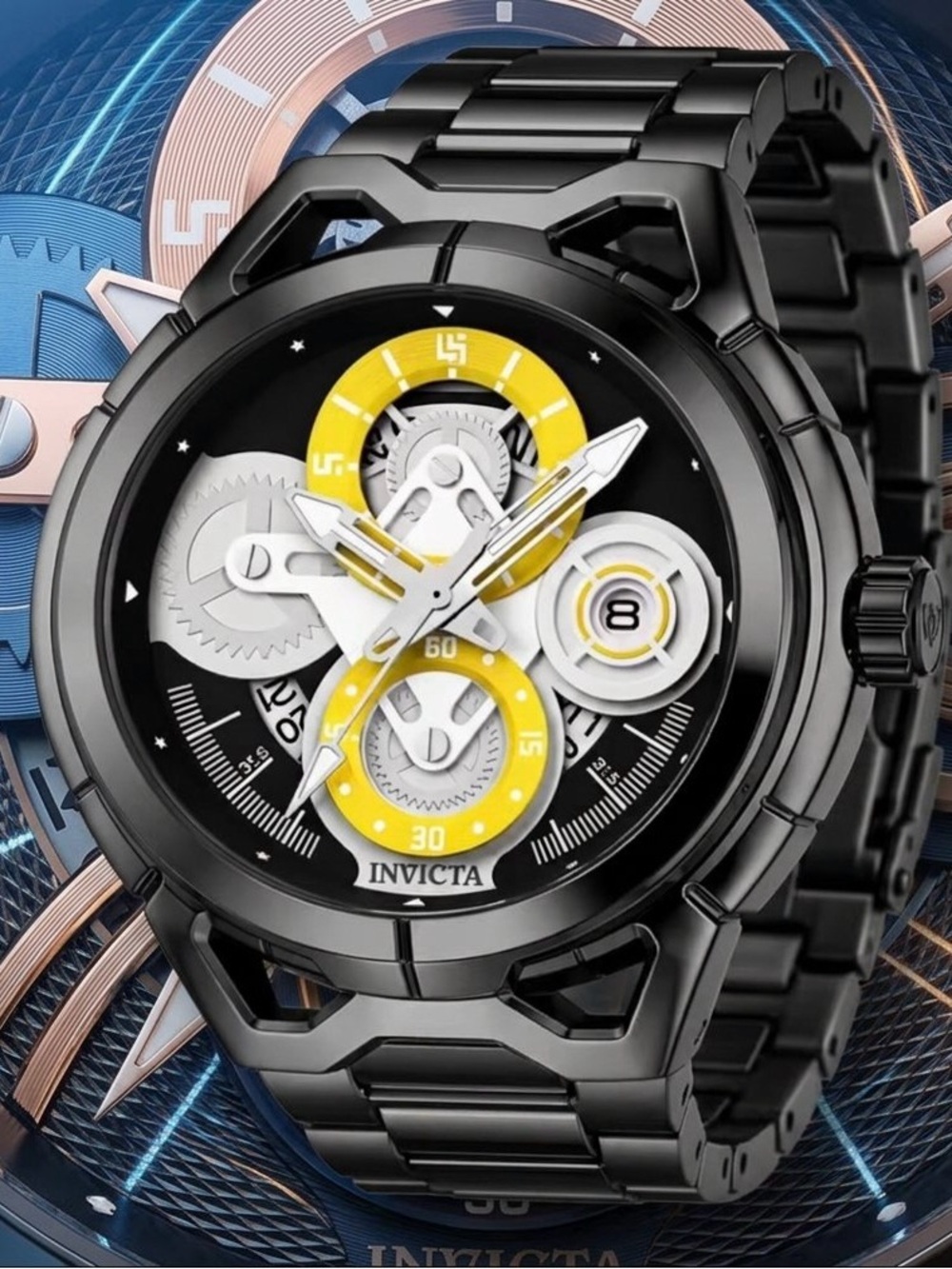 Invicta Skeleton S1 Rally Racing Men’s Day Date Limited Luxury Collection Watch!